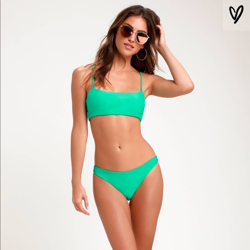 💚NWT💚 Teal green bikini set from Lulu’s